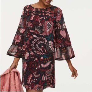 NWT: Tall Masquerade Tiered Sleeve Dress | LOFT